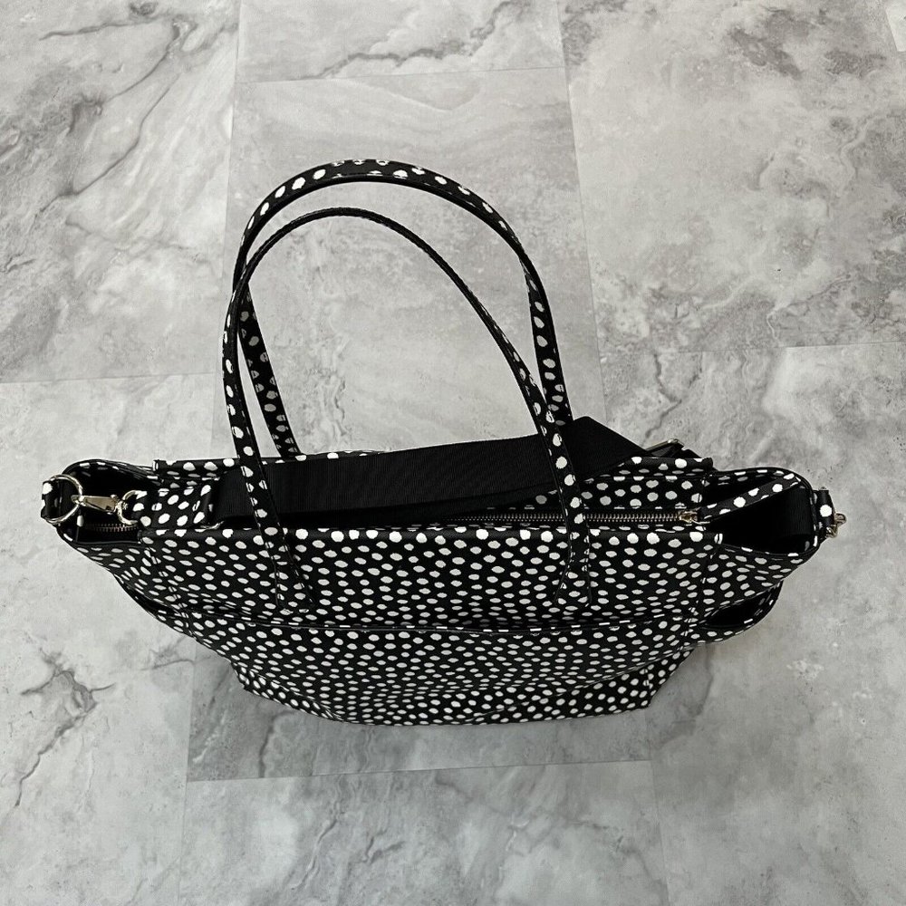 Kate Spade Baby Diaper Bag Black Polka‎ Dot Kaylie Changing Pad Shoulder Strap - Picture 15 of 16
